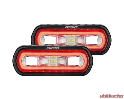 RIGID Industries SR-L Series Off-Road Spreader Pod 3 Wire Surface Mount with Amber Halo Pair - 53123