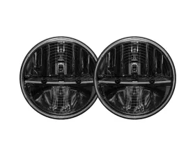 RIGID Industries 7 Inch Round Headlight Heated Non JKL Pair