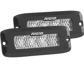 RIGID Industries Driving Diffused Black Flush Mount Pair SR-Q Pro