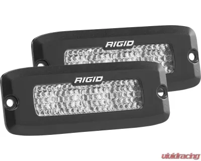 RIGID Industries Driving Diffused Black Flush Mount Pair SR-Q Pro - 925513