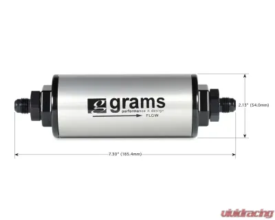 Grams 100 Micron Fuel Filter with AN -8 Fittings - G60-99-0108