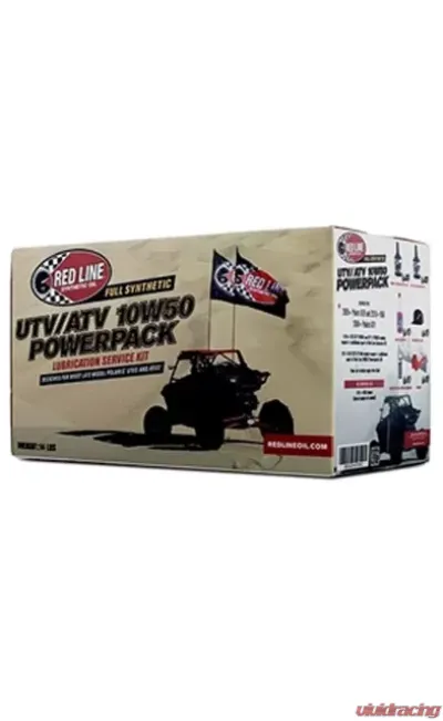 Red Line Oil Powersport Motor Oil UTV/ATV 10W50 Powerpack Kit - 90220