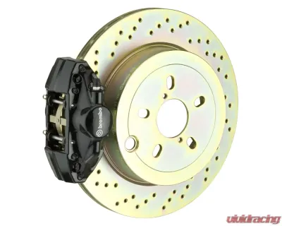 Brembo GT Rear Big Brake Kit 294x19 1-Piece 2-Piston Drilled Rotors BMW 323i | 325i | 328i (Excluding xDrive) (E46) 1999-2005 - 2E4.4002A1