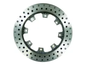 AFCO Cast Iron Brake Rotor Drilled Straight 32 Vane 1.25" Thick 11 3/4" Diameter 8 Bolt