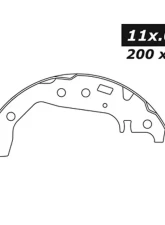 Centric Premium Brake Shoes Toyota Yaris | Prius 2006-2013                                     - 111.09170 - Image 2