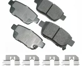 Akebono ProACT Ultra Premium Ceramic Disc Brake Pad Kit - Universal Fitment, Advanced NVH Control