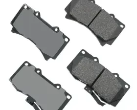 Akebono ProACT Ultra Premium Ceramic Disc Brake Pad Kit - Universal Fitment, OE-Validated