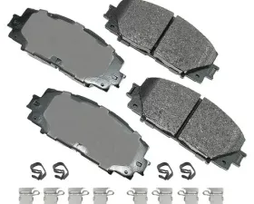 Akebono ProACT Ultra Premium Ceramic Disc Brake Pad Kit - Universal Fitment, OE-Validated