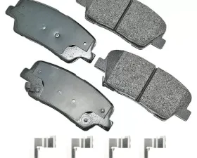 Akebono ProACT Ultra Premium Ceramic Disc Brake Pad Kit ACT1284A for Universal Fitment