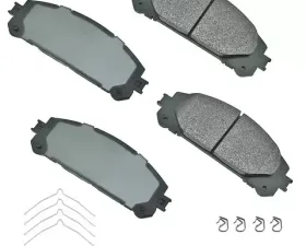 Akebono ProACT Ultra Premium Ceramic Disc Brake Pad Kit ACT1324A for Universal Fitment