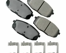 Akebono ProACT Ultra Premium Ceramic Disc Brake Pad Kit - Universal Fitment, OE-Validated