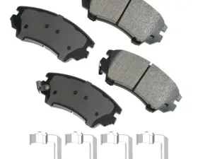 Akebono ProACT Ultra Premium Ceramic Disc Brake Pad Kit - Universal Fitment, OE-Validated