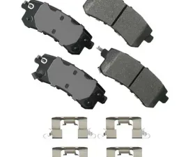 Akebono ProACT Ultra Premium Ceramic Disc Brake Pad Kit - Universal Fitment, OE-Validated