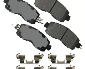 Akebono ProACT Ultra Premium Ceramic Disc Brake Pad Kit - Universal Fitment, ACT1650