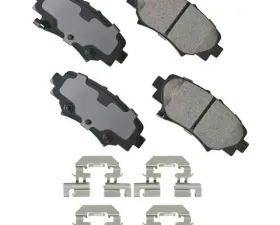 Akebono ProACT Ultra Premium Ceramic Disc Brake Pad Kit - Universal Fitment, ACT1729