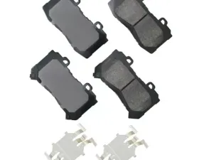 Akebono ProACT Ultra Premium Ceramic Disc Brake Pad Kit - Universal Fitment, OE-Validated