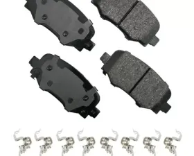 Akebono ProACT Ultra Premium Ceramic Disc Brake Pad Kit - Universal Fitment, OE-Validated