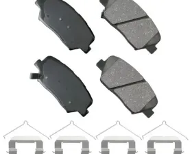 Akebono ProACT Ultra Premium Ceramic Disc Brake Pad Kit - Universal Fitment, ACT1815A