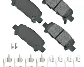 Akebono ProACT Ultra Premium Ceramic Disc Brake Pad Kit - Universal Fitment, OE-Validated