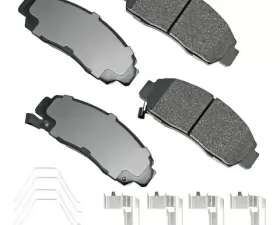 Akebono ProACT Ultra Premium Ceramic Disc Brake Pad Kit - Universal Fitment, OE-Validated