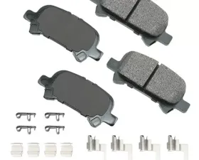 Akebono ProACT Ultra Premium Ceramic Disc Brake Pad Kit - Universal Fitment, Advanced NVH Control