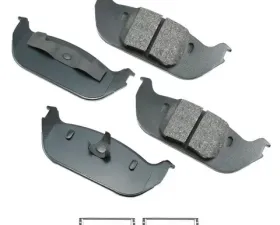 Akebono ProACT Ultra Premium Ceramic Disc Brake Pad Kit - Universal Fitment