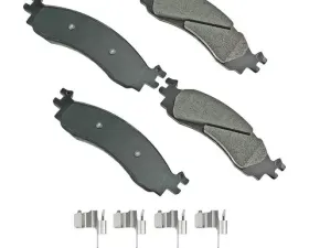 Akebono Performance Ultra Premium Ceramic Disc Brake Pad Kit ASP1158A for Fleet and Extreme Use