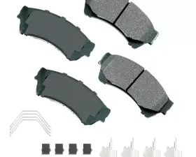 Akebono Performance Ultra Premium Ceramic Disc Brake Pad Kit ASP1164A - Universal Fitment