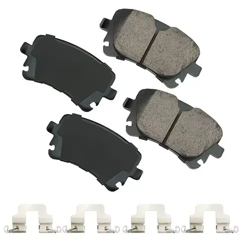 Akebono EURO Ultra Premium Ceramic Disc Brake Pad Kit Audi Rear - EUR1018A