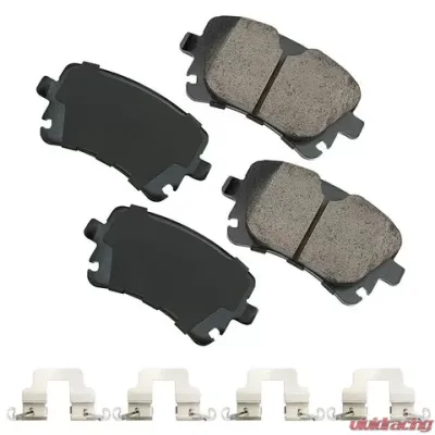 Akebono EURO Ultra Premium Ceramic Disc Brake Pad Kit Audi Rear - EUR1018A