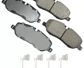 Akebono EURO Ultra Premium Ceramic Disc Brake Pad Kit Front for Land Rover LR3, Range Rover, Sport