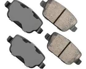 Akebono EURO Ultra Premium Ceramic Disc Brake Pad Kit Rear