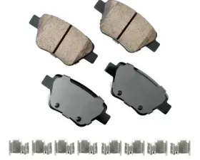 Akebono EURO Ultra Premium Ceramic Disc Brake Pad Kit Rear