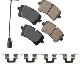 Akebono EURO Ultra Premium Ceramic Disc Brake Pad Kit Audi 80 Rear 1988