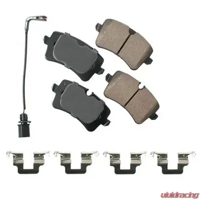Akebono EURO Ultra Premium Ceramic Disc Brake Pad Kit Audi 80 Rear 1988 - EUR1547