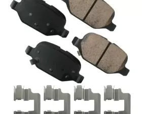 Akebono EURO Ultra Premium Ceramic Disc Brake Pad Kit Fiat 500 Rear 2012-2019 1.4L 4-Cyl