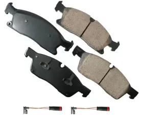 Akebono EURO Ultra Premium Ceramic Disc Brake Pad Kit for Mercedes-Benz Front 2012-2019