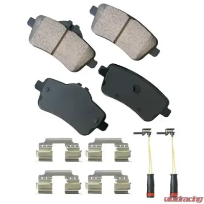 Akebono EURO Ultra Premium Ceramic Disc Brake Pad Kit Mercedes-Benz Rear - EUR1630A