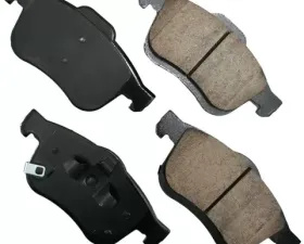 Akebono EURO Ultra Premium Ceramic Brake Pads Kit for Fiat 500L Front 2014-2020