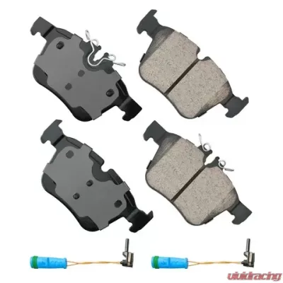 Akebono EURO Ultra Premium Ceramic Disc Brake Pad Kit Mercedes-Benz Rear - EUR1795