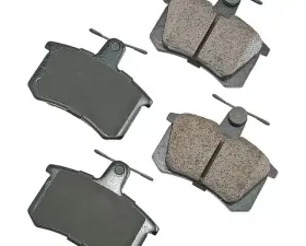 Akebono EURO Ultra Premium Ceramic Disc Brake Pad Kit Audi Rear