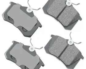 Akebono EURO Ultra Premium Ceramic Disc Brake Pad Kit Volkswagen Rear