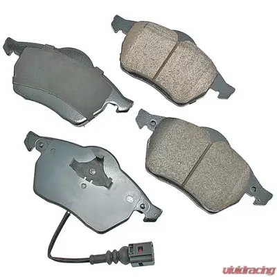 Akebono EURO Ultra Premium Ceramic Disc Brake Pad Kit Front - EUR687