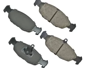Akebono EURO Ultra Premium Ceramic Disc Brake Pad Kit Jaguar Rear