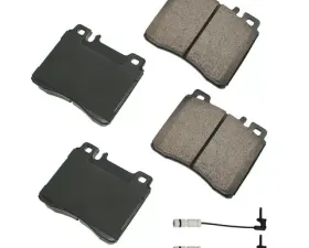 Akebono EURO Ultra Premium Ceramic Disc Brake Pad Kit for Mercedes-Benz Front 1992-1999