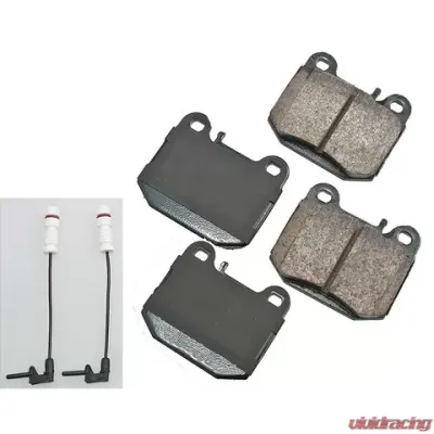 Akebono EURO Ultra Premium Ceramic Disc Brake Pad Kit Mercedes-Benz Rear - EUR874