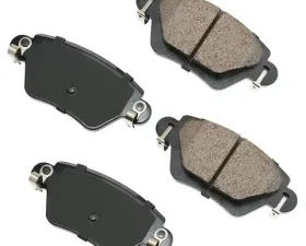 Akebono EURO Ultra Premium Ceramic Disc Brake Pad Kit Jaguar X-type Rear 2002-2004