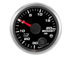 SpeedHut Boost/Vac Gauge 30inhg-0-20psi with Warning