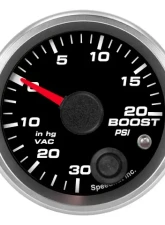 SpeedHut Boost/Vac Gauge 30inhg-0-20psi with Warning                                     - GR-BOOST-01 - Image 5
