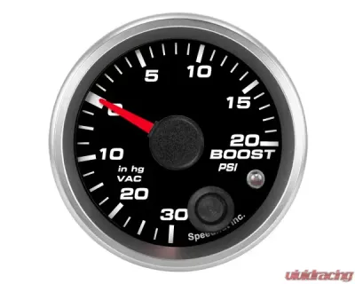 SpeedHut Boost/Vac Gauge 30inhg-0-20psi with Warning - GR-BOOST-01